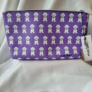 Marc Tetro Purple Bichon Frise Pouch